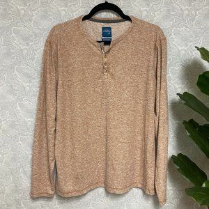 Essex Crossing Tan Longsleeve Henley
